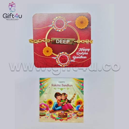 G4U RT 08 Personalized Name Bracelet Rakhi