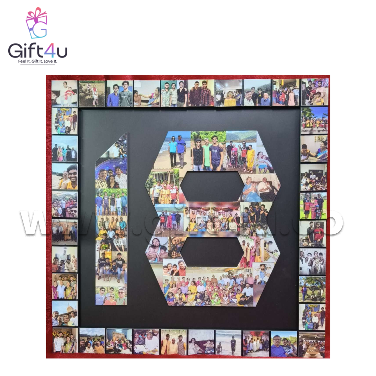 G4U FR34 Milestone 50 – Jumbo Border Collage Frame