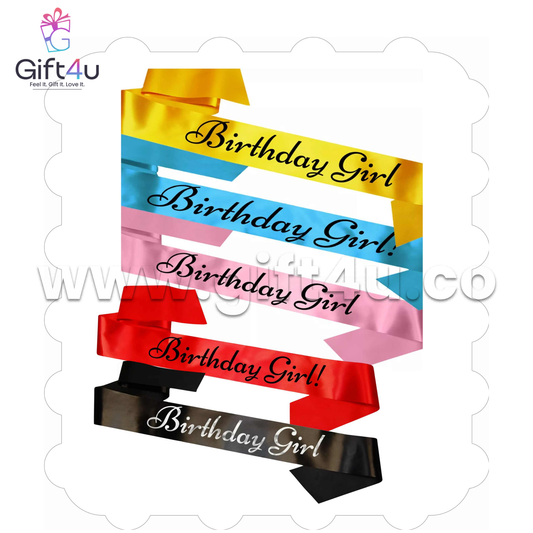 G4U SH2 "Birthday Girl" Sash – Glamorous Party Sash for Celebrations