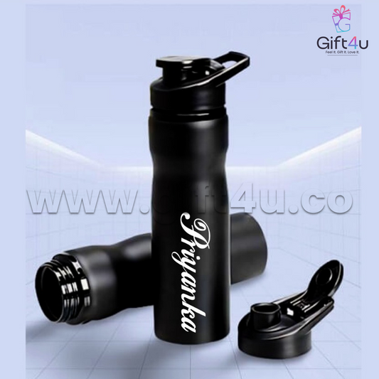 B4-G4U BlackSip - Personalized Matte Black Bottle