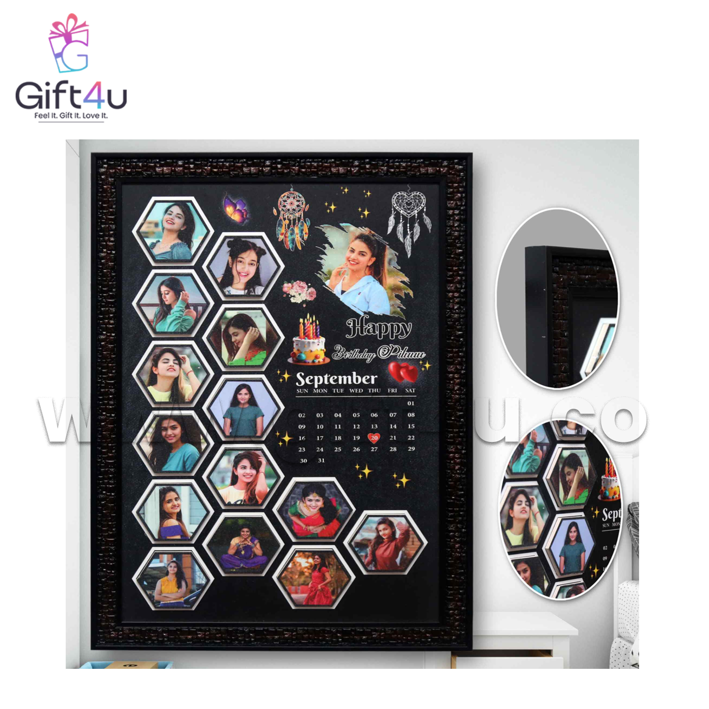 G4U FR35 Birthday Memories Collage Embossed Frame