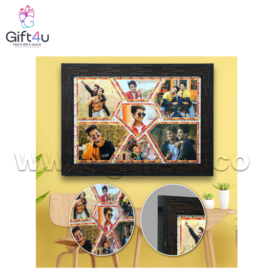 G4U FR36 Unique 7-Photo Collage Embossed Frame
