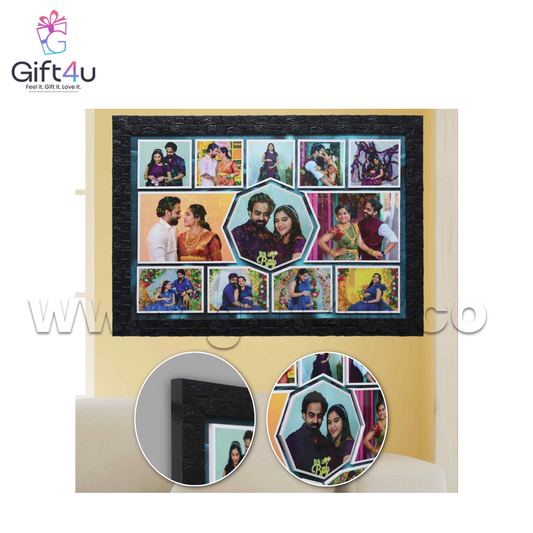 G4U FR38 12 Photos Collage Embossed Frame