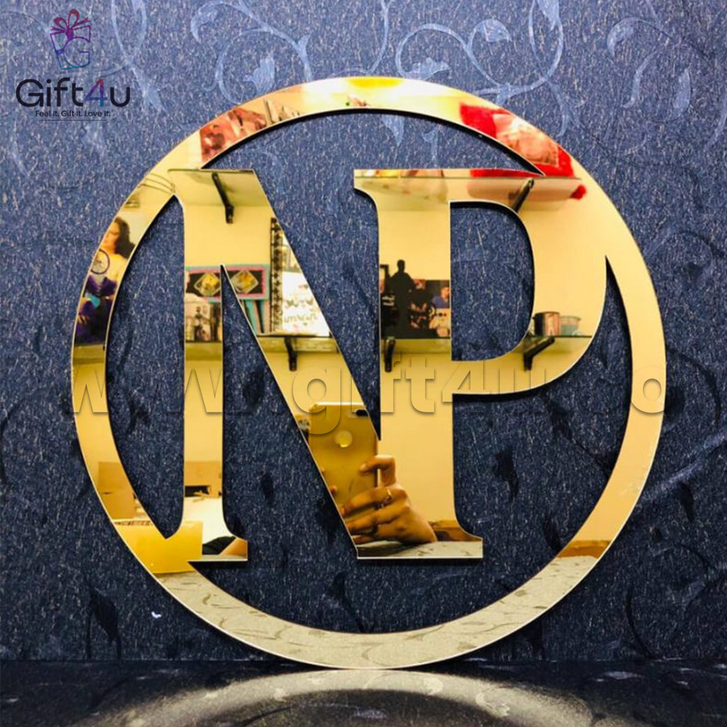 G4U PGA1  Personalized Golden Acrylic Name Plate