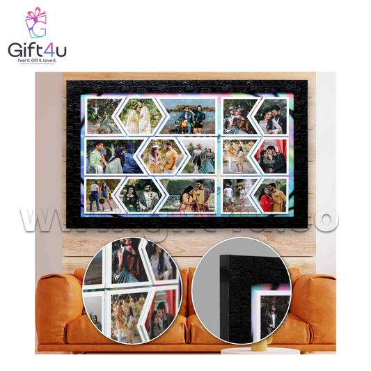 G4U FR41 15 Photos Unique Collage Embossed Frame