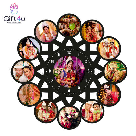 FR80 G4U Moments in Time – 13 Photo Clock Frame
