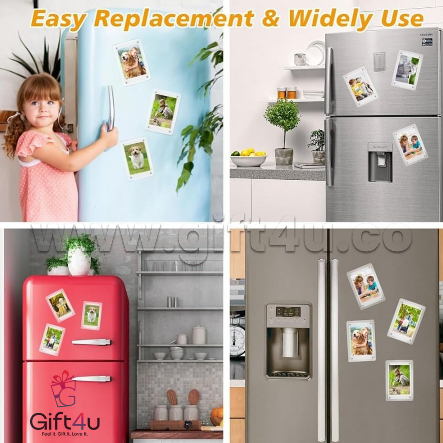 G4U MG7 PolaMag – Polaroid-Style Fridge Magnets