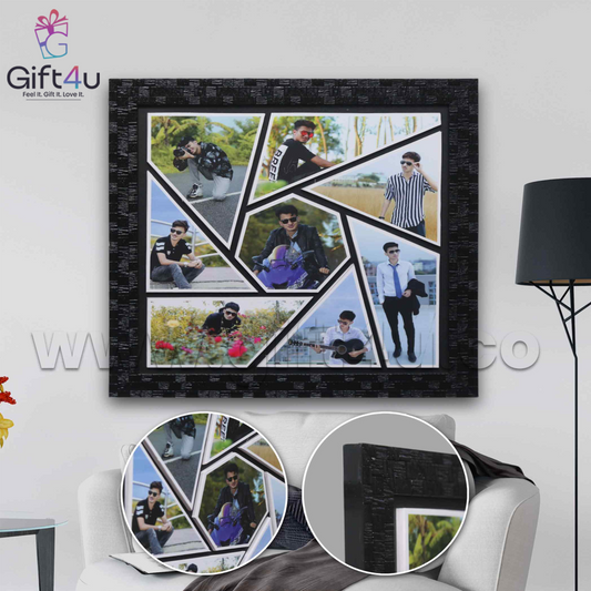 G4U FR45 8 Photos Unique Collage Embossed Frame