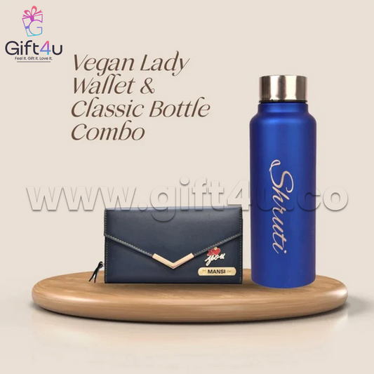 GS40 G4U GraceSip – Personalized Wallet & Bottle Set for Her