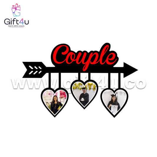 FR68 G4U  Cuple Moments – Arrow Heart Hanging Frame