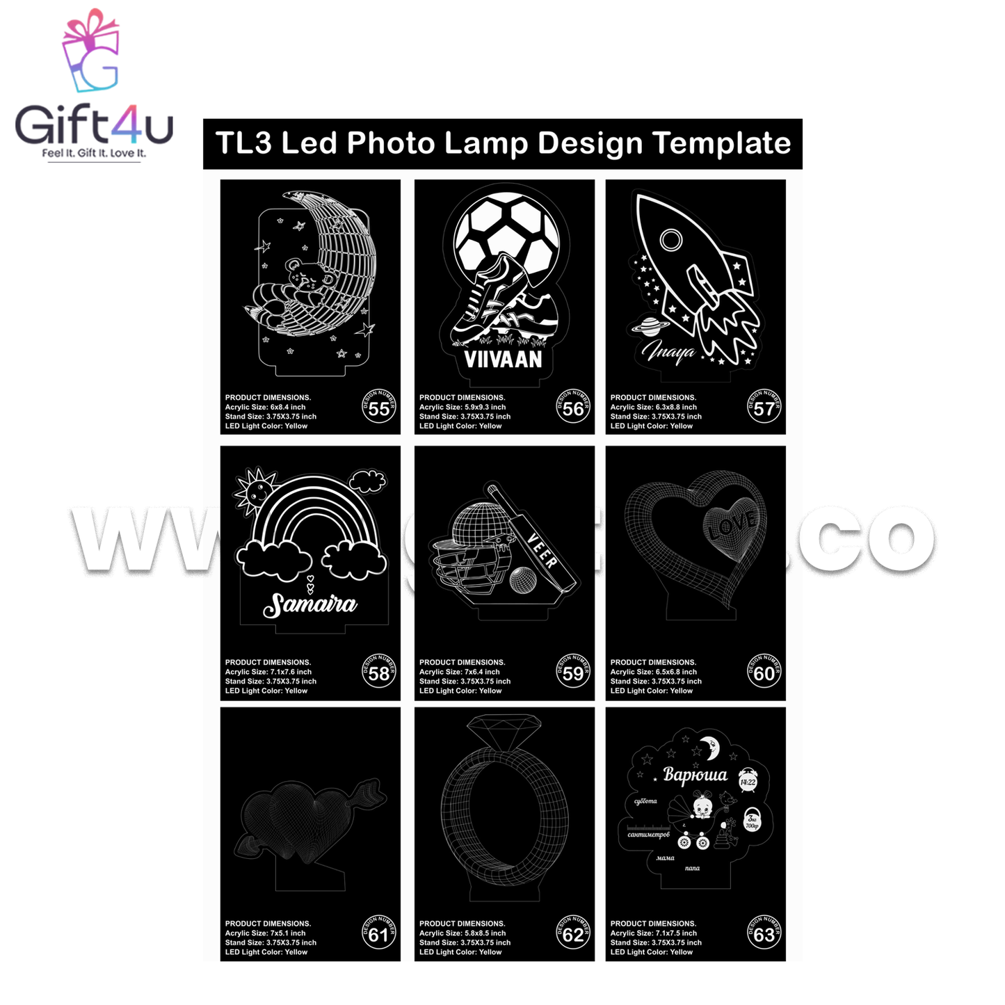 G4U TL1	GlowGram– Personalized LED Memory Light