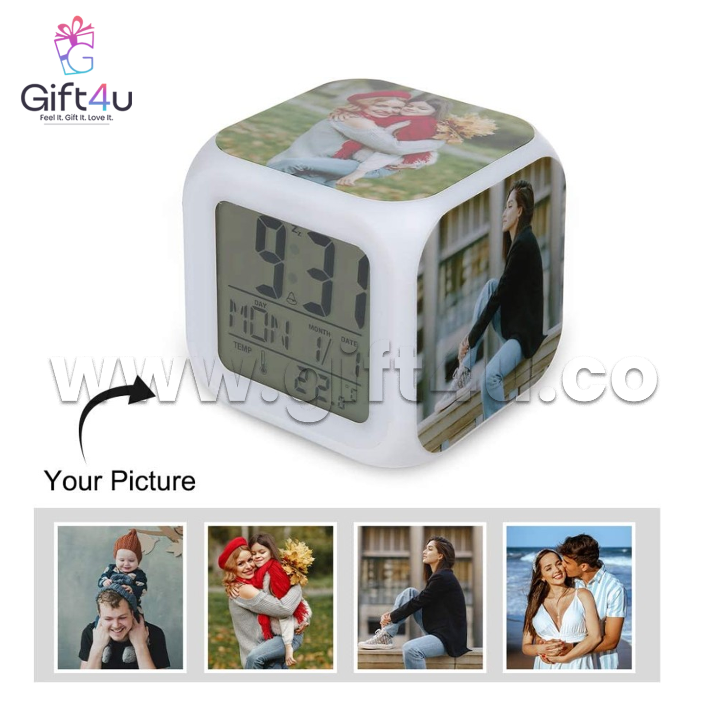 G4U AC1 GlowCube Memories Clock