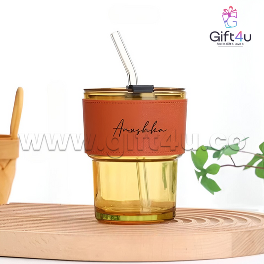 G4U M24 NameSip 300 – Personalized Slub Glass Mug