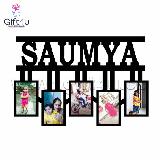 FR59 G4U NameFrame Moments – 5 Photo Hanging Name Cutout