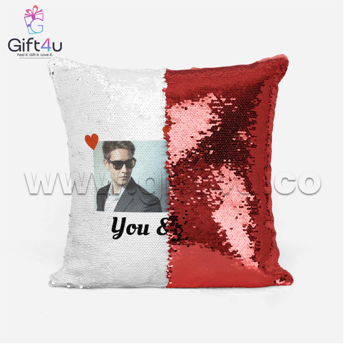 G4U PL1 3-in-1 Sequin Magic Pillow | Reversible, Decorative & Travel-Friendly