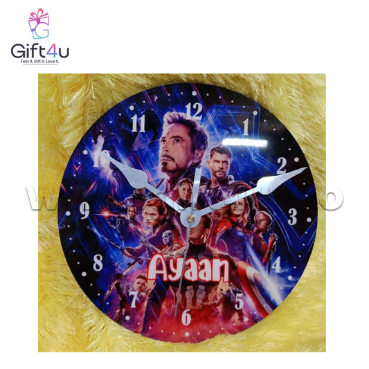 G4U MC1 HeroTime Personalized Wall Clock