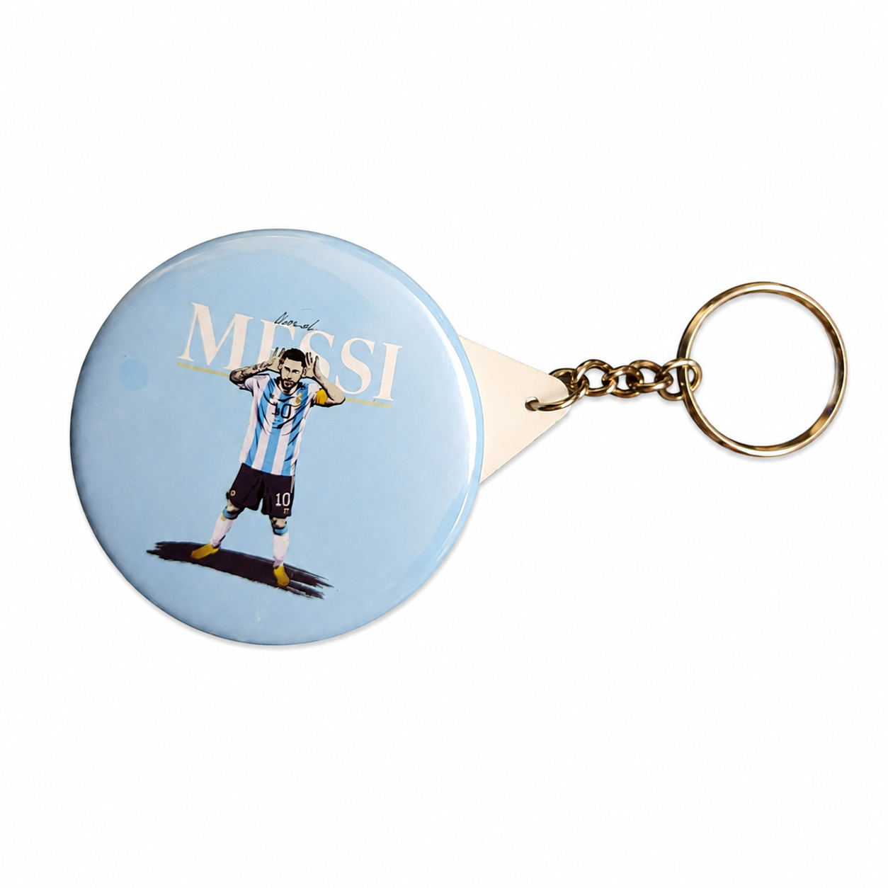 Messi Round Keychain