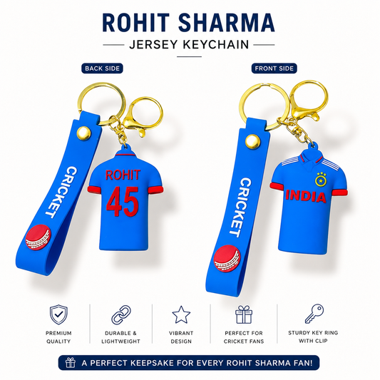 Rohit Sharma Jersey Keychain