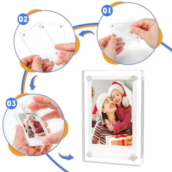 Custom Polaroid Photo Fridge Magnets (3×4 Inch)