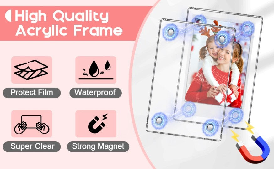 Custom Polaroid Photo Fridge Magnets (3×4 Inch)