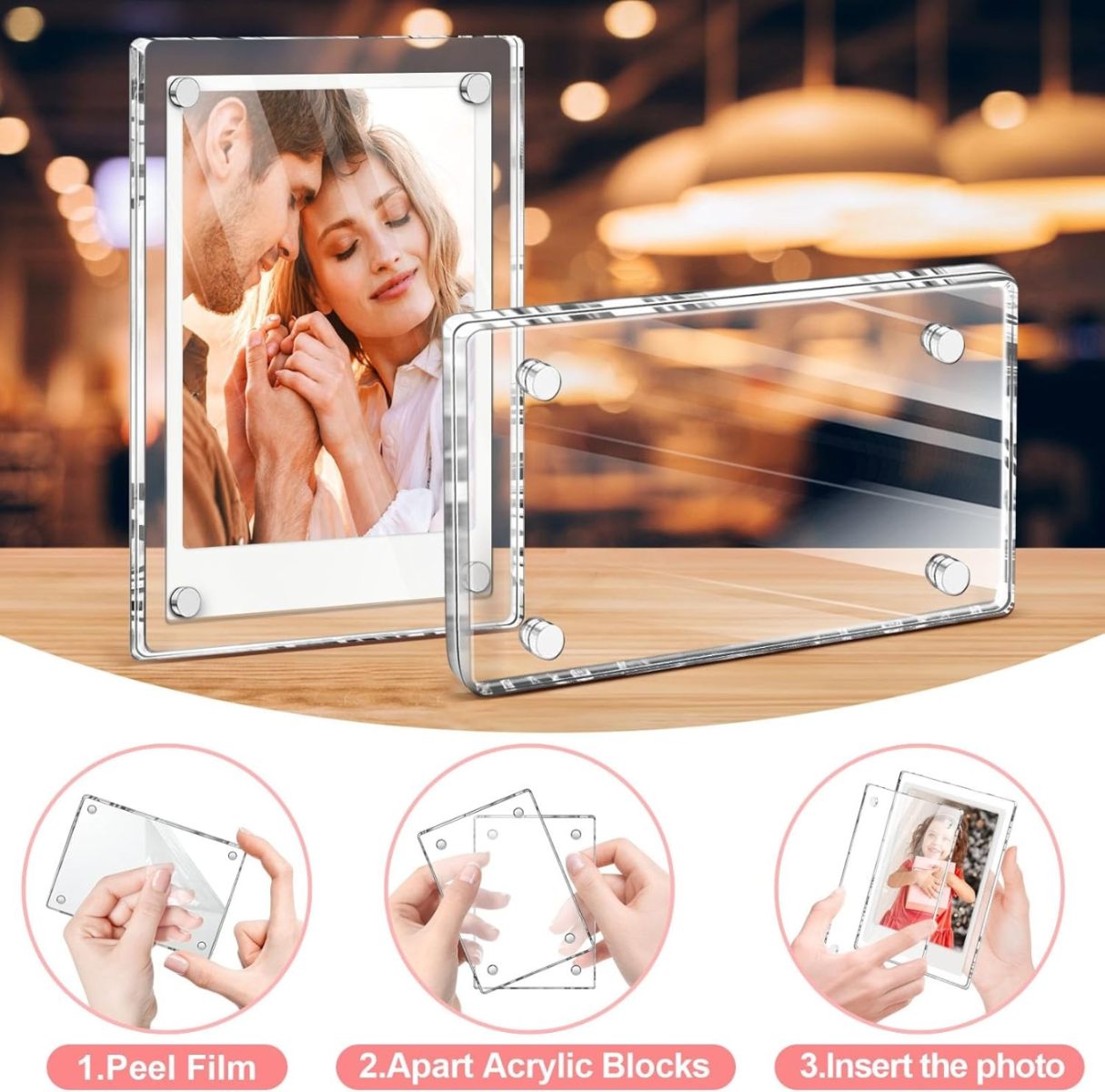 Custom Polaroid Photo Fridge Magnets (3×4 Inch)