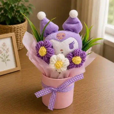 Purple Plush Flower Bouquet 💜
