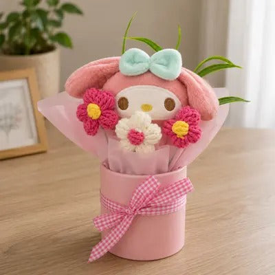 Cute Bunny Flower Bouquet 🐰🌸