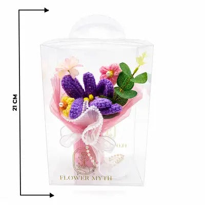 Purple Crochet Bouquet Box 💜