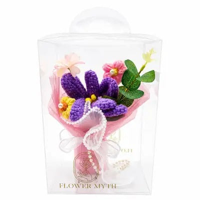 Purple Crochet Bouquet Box 💜